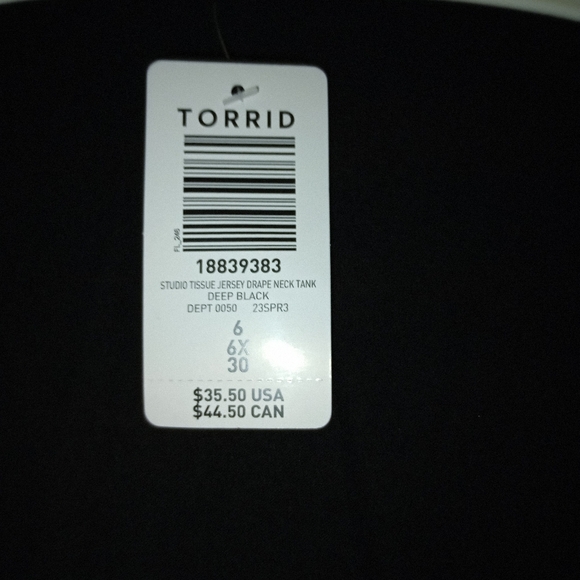 Torrid Studio Tissue Jersey Drape Neck Tank - Picture 4 of 4